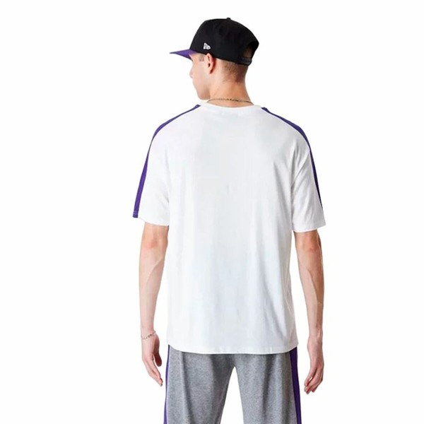 Футболка с коротким рукавом мужская New Era NBA Colour Block LA Lakers Белый