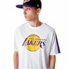 Футболка с коротким рукавом мужская New Era NBA Colour Block LA Lakers Белый
