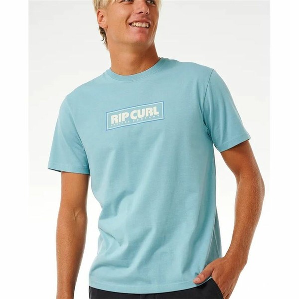Vīriešu Krekls ar Īsām Piedurknēm Rip Curl Big Mumma Icon  Debesu zils