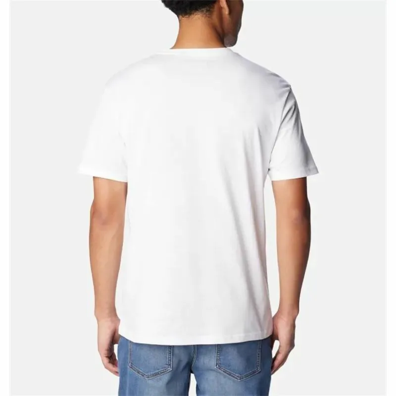 Lühikeste varrukatega T-särk, meeste Columbia CSC Basic Logo™ Valge