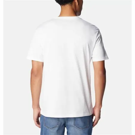 Vīriešu Krekls ar Īsām Piedurknēm Columbia CSC Basic Logo™ Balts