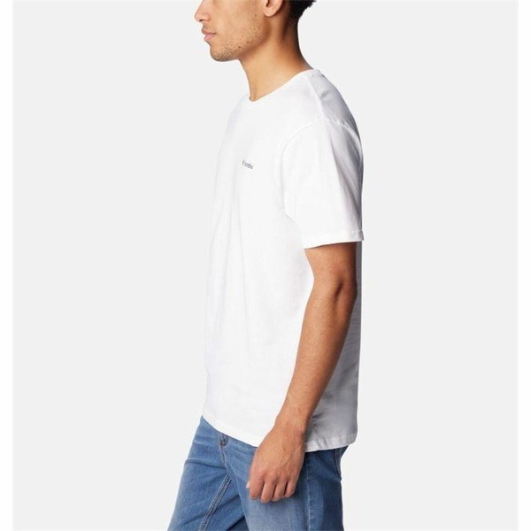 Vīriešu Krekls ar Īsām Piedurknēm Columbia CSC Basic Logo™ Balts