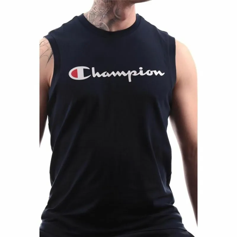 Short-sleeve Sports T-shirt Champion Crewneck  Black