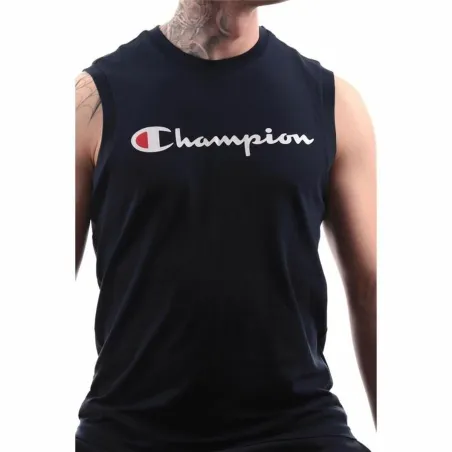 Short-sleeve Sports T-shirt Champion Crewneck  Black