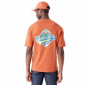 Vīriešu Krekls ar Īsām Piedurknēm New Era New York Yankees MLB World Oranžs