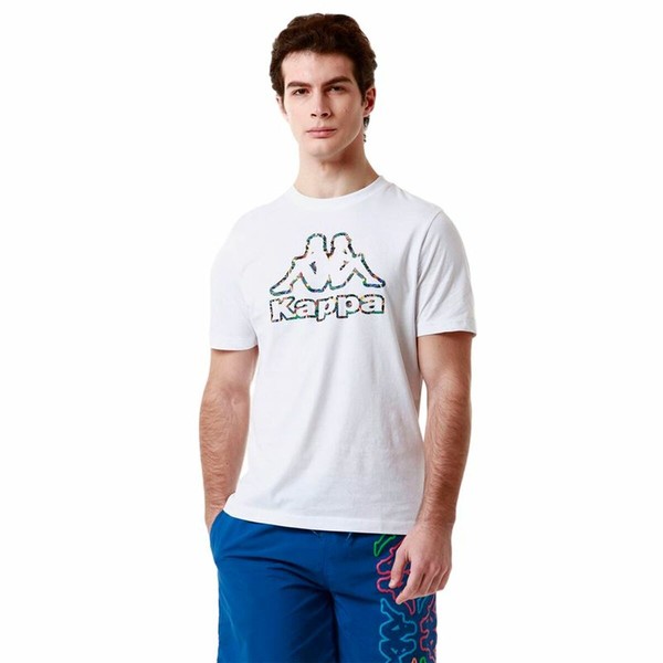 Men’s Short Sleeve T-Shirt Kappa Fario Graphik White