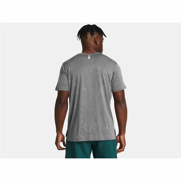 Vīriešu Krekls ar Īsām Piedurknēm Under Armour Launch Splatter Pelēks