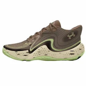 Basketbola Apavi Pieaugušajiem Under Armour Spawn 6 Mid Brūns