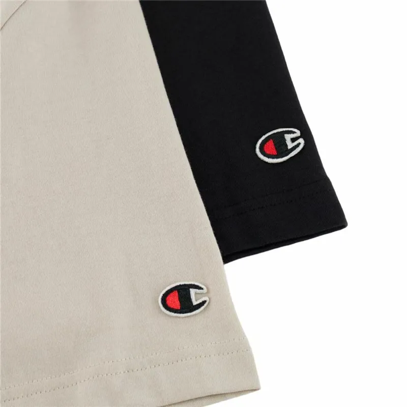 Men’s Short Sleeve T-Shirt Champion Black 2 Units
