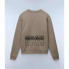 Men’s Sweatshirt without Hood Napapijri B-Premium C Beige Brindle 2
