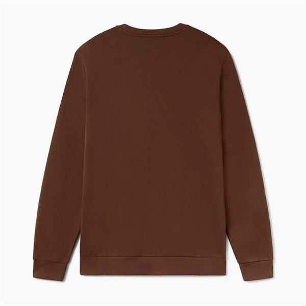 Men’s Sweatshirt without Hood Puma Essentials+ Graphic Crew Fl Hombre Brown