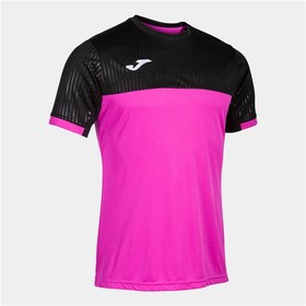 Short-sleeve Sports T-shirt Joma Sport Montreal Black Pink