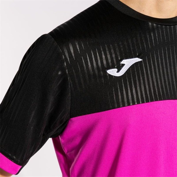 Short-sleeve Sports T-shirt Joma Sport Montreal Black Pink
