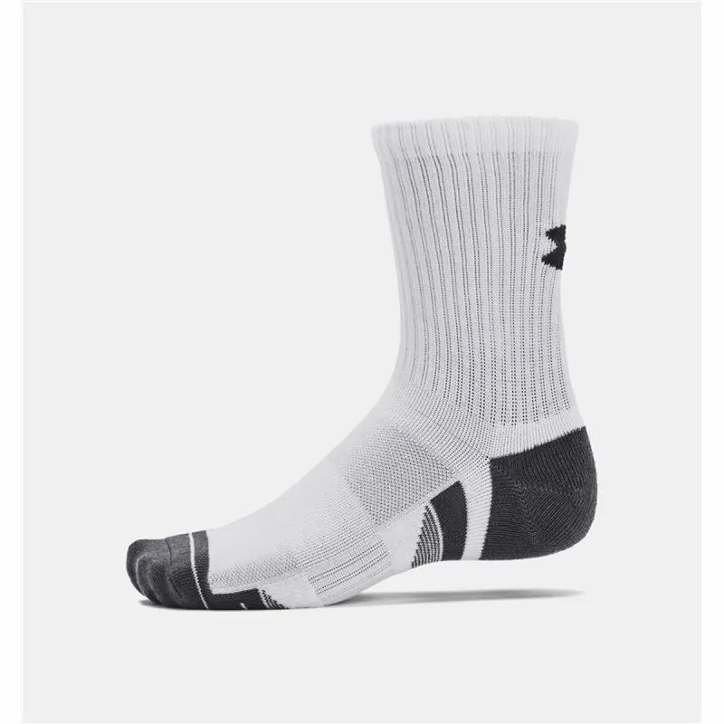 Urheilusukat Under Armour Performance Valkoinen 3 Kappaletta