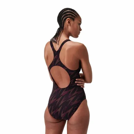 Women’s Bathing Costume Speedo Hyperboom Allover Orange