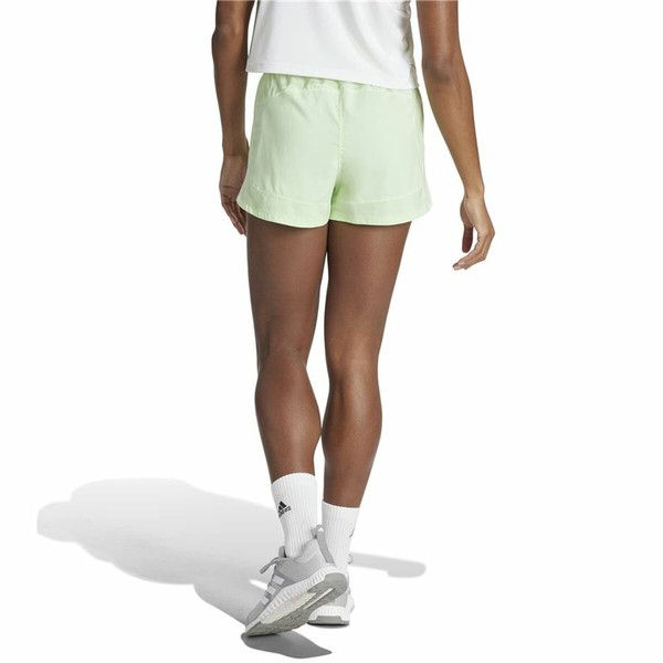 Sportiniai šortai Adidas Essentials Pacer Woven High Žalia Šviesiai žalia