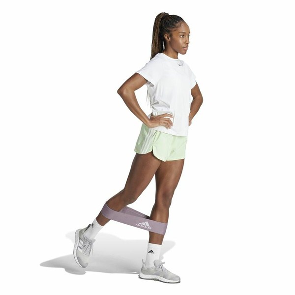 Sportiniai šortai Adidas Essentials Pacer Woven High Žalia Šviesiai žalia