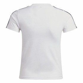 Short Sleeve T-Shirt Adidas Lk 3S Co White