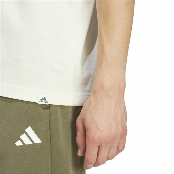 Men’s Short Sleeve T-Shirt Adidas Growth Spw White