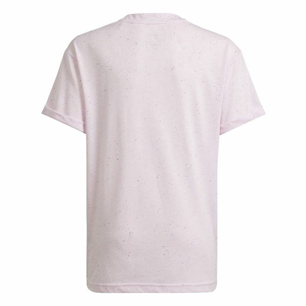Child's Short Sleeve T-Shirt Adidas G Fi Bl Pink