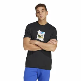 Vyriški marškinėliai su trumpomis rankovėmis Adidas All Day I Dream Juoda