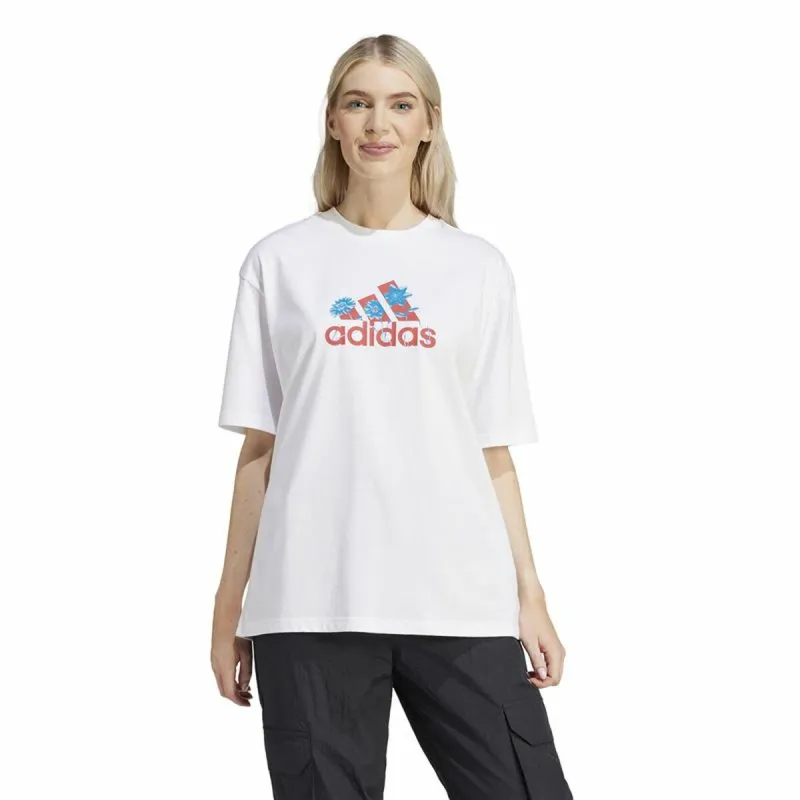 Sieviešu Krekls ar Īsām Piedurknēm Adidas Flower Badge of Sports Gt