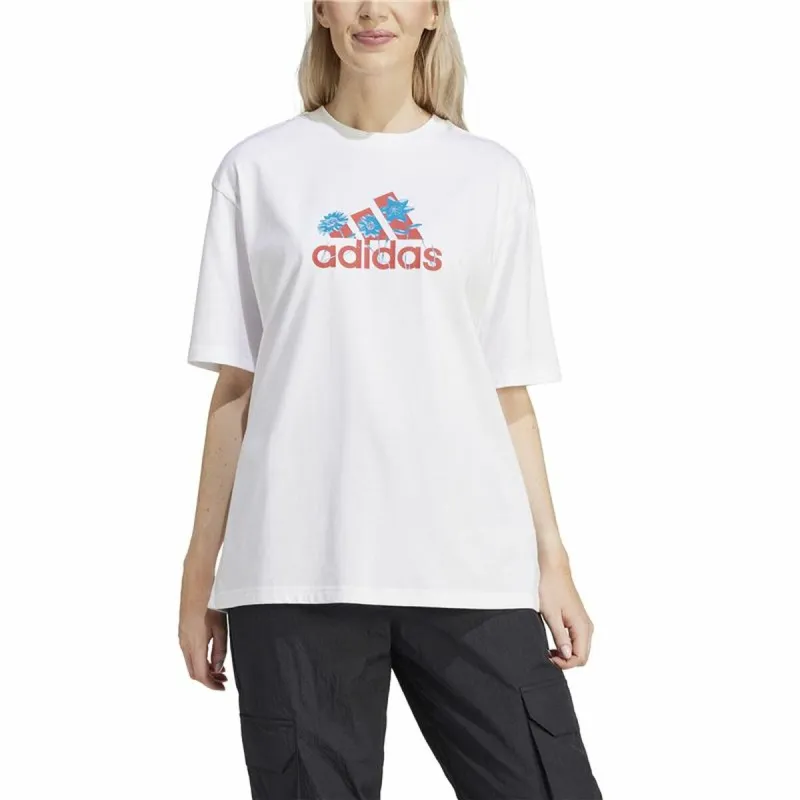 Sieviešu Krekls ar Īsām Piedurknēm Adidas Flower Badge of Sports Gt