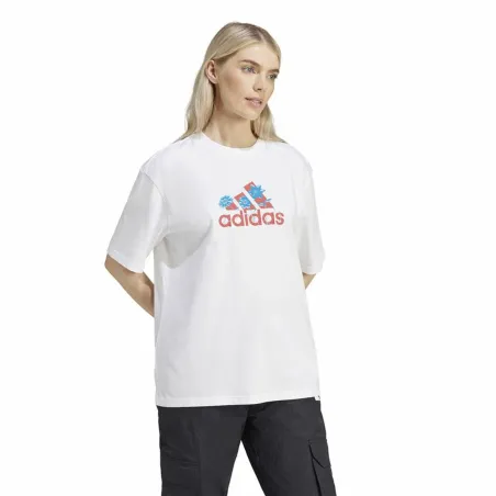 Sieviešu Krekls ar Īsām Piedurknēm Adidas Flower Badge of Sports Gt