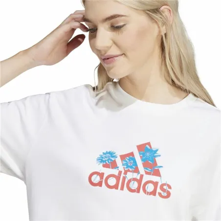 Sieviešu Krekls ar Īsām Piedurknēm Adidas Flower Badge of Sports Gt