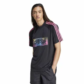 Men’s Short Sleeve T-Shirt Adidas Tiro Aop Black
