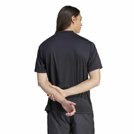Men’s Short Sleeve T-Shirt Adidas Tiro Aop Black