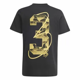 Short Sleeve T-Shirt Adidas Hot G Black