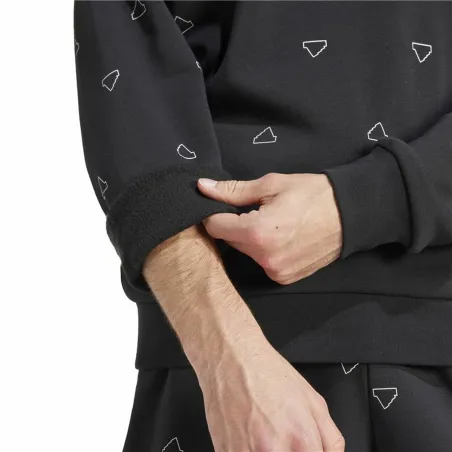 Men’s Sweatshirt without Hood Adidas Mngrm Black