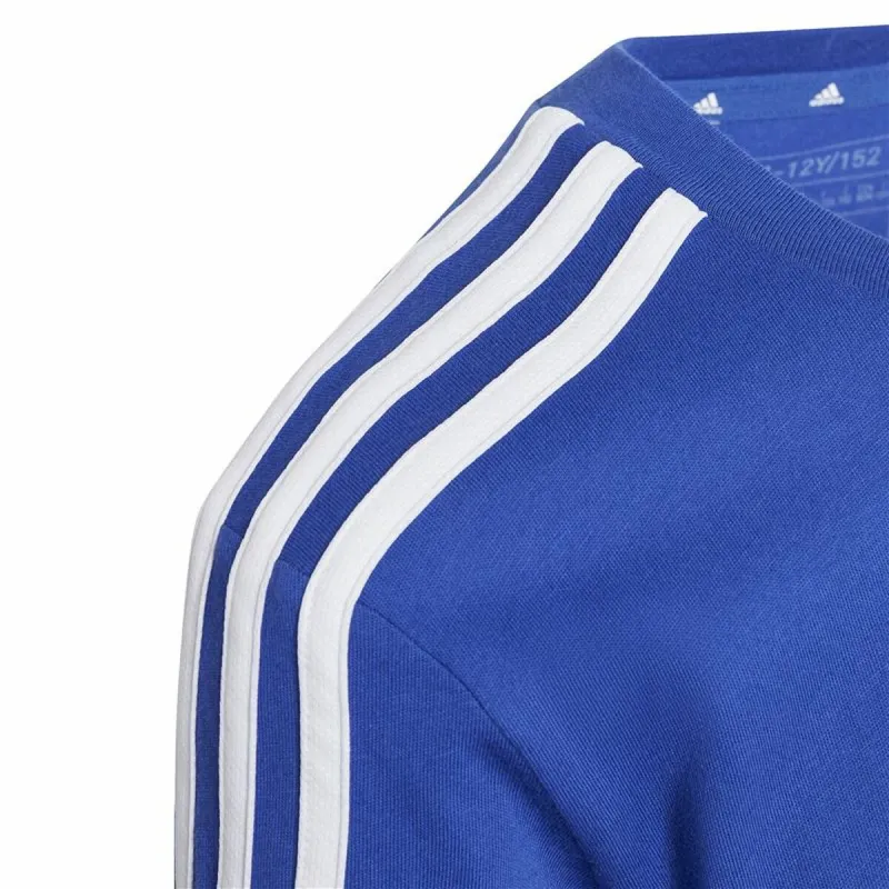 Krekls ar Īsām Piedurknēm Bērniem Adidas 3S Tib Zils