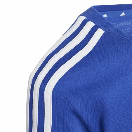 Krekls ar Īsām Piedurknēm Bērniem Adidas 3S Tib Zils