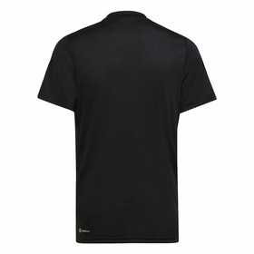 Children’s Short Sleeve T-Shirt Adidas Essentials 3S Black