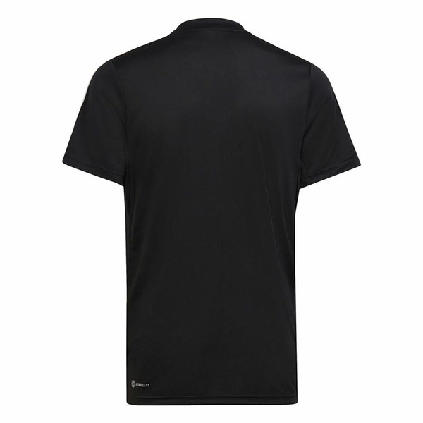 Children’s Short Sleeve T-Shirt Adidas Essentials 3S Black