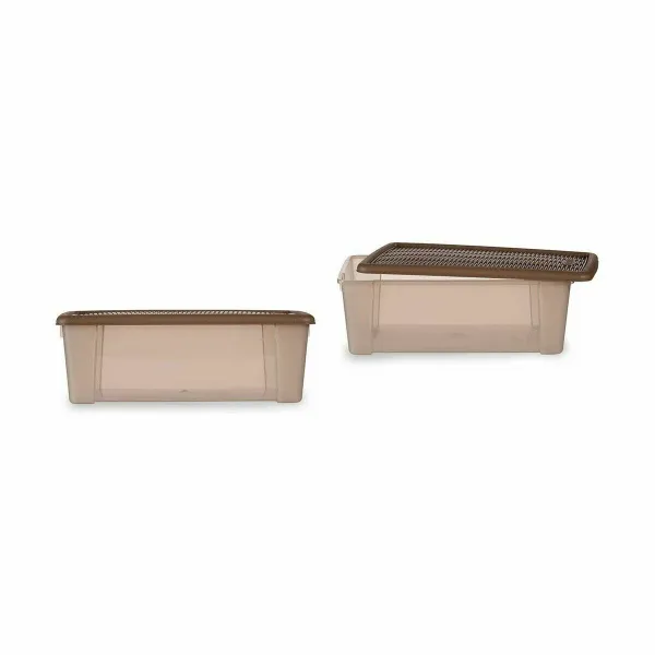 Uzglabāšanas Kaste ar Vāku Stefanplast Elegance Bēšs Plastmasa 5 L (12 gb.)