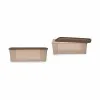 Storage Box with Lid Stefanplast Elegance Beige Plastic 5 L (12 Units)