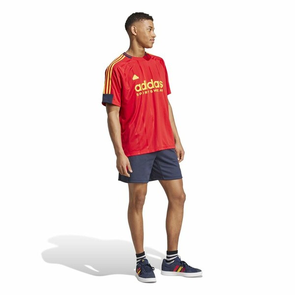 Men’s Short Sleeve T-Shirt Adidas Tiro Nations Pack Red