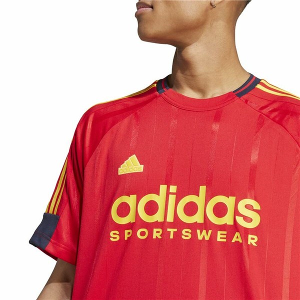 Men’s Short Sleeve T-Shirt Adidas Tiro Nations Pack Red