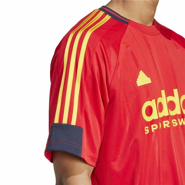 Men’s Short Sleeve T-Shirt Adidas Tiro Nations Pack Red