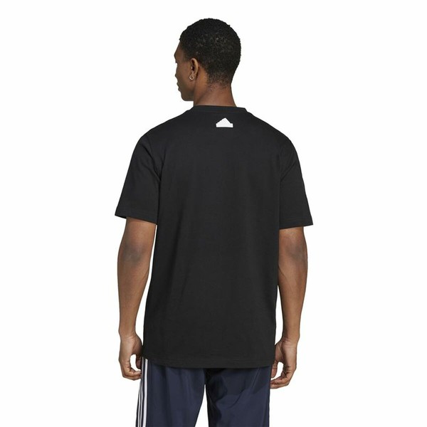Men’s Short Sleeve T-Shirt Adidas House Of Tiro Summer Linear Graphic Black
