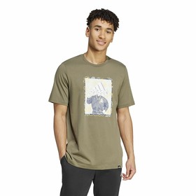 Vīriešu Krekls ar Īsām Piedurknēm Adidas Doodle Graphic Zaļš