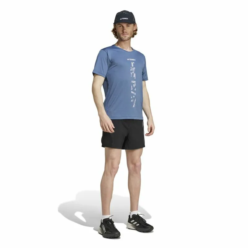 Men’s Short Sleeve T-Shirt Adidas Terrex Agravic Blue