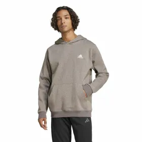 Vyriškas džemperis su gobtuvu Adidas Seasonal Essentials Melange Hoodie Ruda Rusvai gelsva