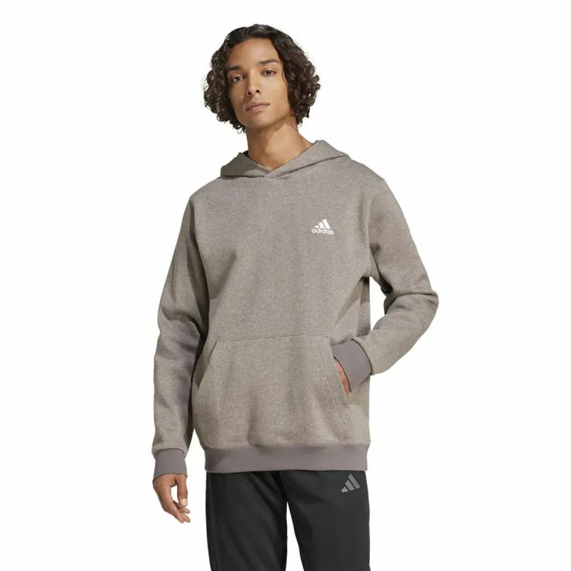 Vyriškas džemperis su gobtuvu Adidas Seasonal Essentials Melange Hoodie Ruda Rusvai gelsva