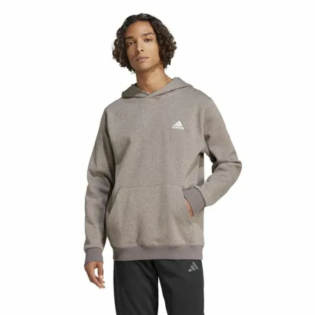 Vyriškas džemperis su gobtuvu Adidas Seasonal Essentials Melange Hoodie Ruda Rusvai gelsva