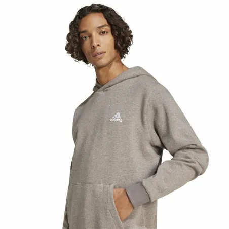 Vyriškas džemperis su gobtuvu Adidas Seasonal Essentials Melange Hoodie Ruda Rusvai gelsva