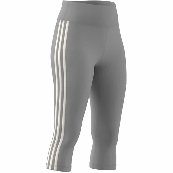 Moteriškos sportinės tamprės Adidas Train Essentials 3S 3/4 Pilka